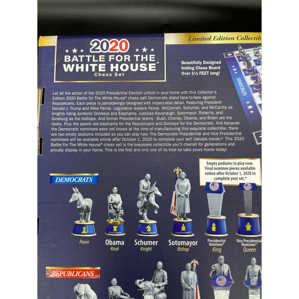 2020 Battle for the White House Chess Set by Bulbhead - Picture 10 of 13